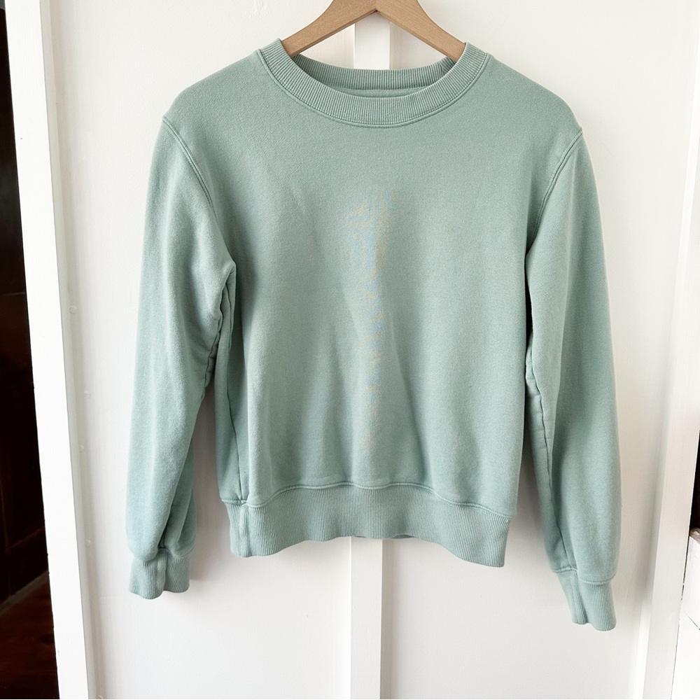 WILFRED FREE green crewneck sweatshirt